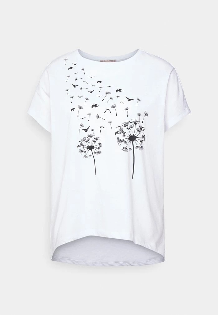 T-Shirt ANNA FIELD Anna Field Print T-shirt Blanche Femme | SBZ-5570919